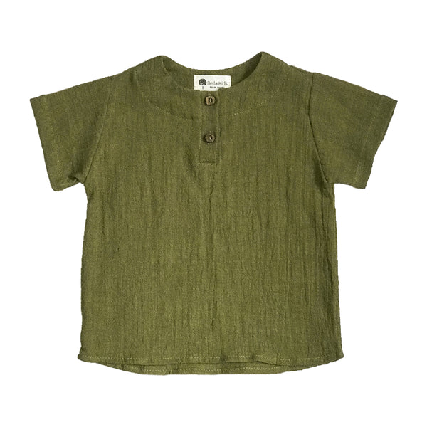Camisa Bata Trend Verde Oliva